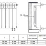 Радиатор биметаллический Royal Thermo Vittoria 350 VD (3 секции) Bianco Traffico 4