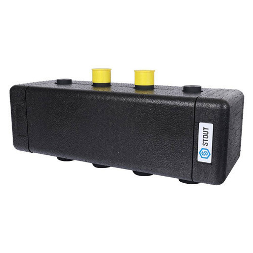 Коллектор распределительный STOUT SDG-0016 2-х контурный ВР-НР 1" DN 25 PN 4 в теплоизоляции 1