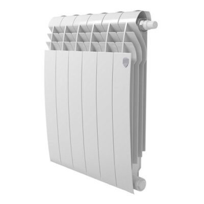 Радиатор биметаллический Royal Thermo BiLiner 500 VR (6 секций) Bianco Traffico