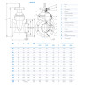 Задвижка DENDOR 47GVA DN 150 PN 16 клиновая фланцевая чугунная с обрезиненным клином под электропривод 2