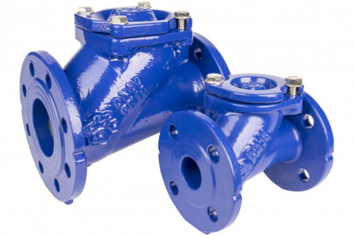 Клапан обратный шаровый фланцевый РАШВОРК 405 Ду80 Ру16 чугунный