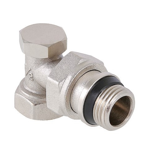 Клапан радиаторный Valtec VT.019.NR 1/2" DN 15 PN 10 настроечный угловой с самоуплотняющимся полусгоном 1