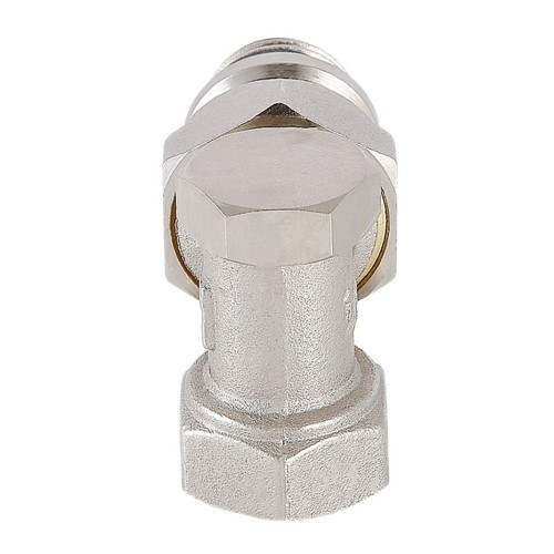 Клапан радиаторный Valtec VT.019.NR 1/2" DN 15 PN 10 настроечный угловой с самоуплотняющимся полусгоном 4