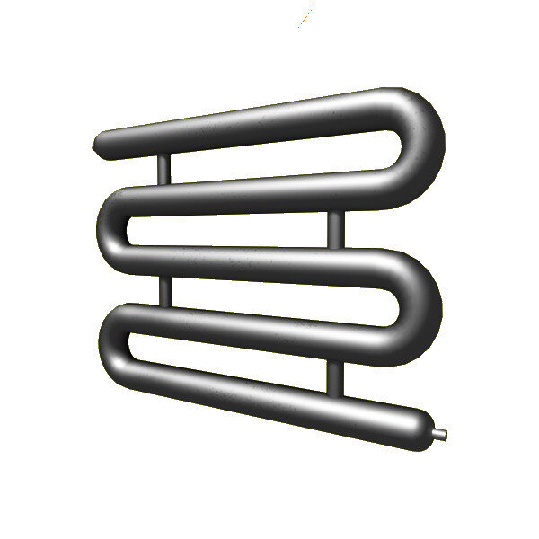 Регистр отопления РЗЭ-5x133x4,0-5000 змеевиковый пятирядный с эллиптическими заглушками