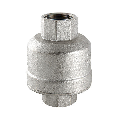 Клапан обратный VT.202.N.08 DN 40 PN 10 поплавковый резьбовой для гравитационных систем, латунный с никелевым покрытием