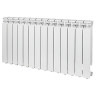 Радиатор алюминиевый STOUT Bravo 500 14 секций боковое подключение белый 1