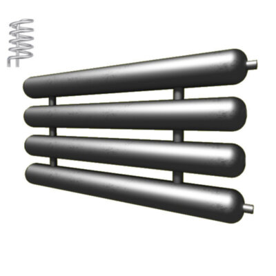 Регистр отопления РАЭ-4x114x4,0-9000 автономный четырёхрядный с эллиптическими заглушками