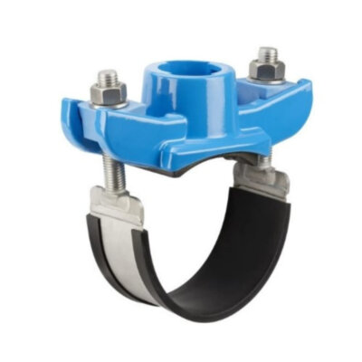 Врезной хомут Hawle 3540 DN 100 с отводом системы ZAK универсальный