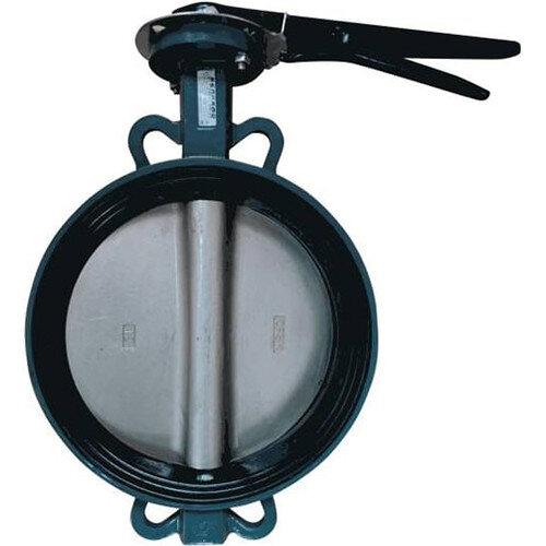 Затвор дисковый чугунный Benarmo 2012H DN 65 PN 16 поворотный межфланцевый с рукояткой