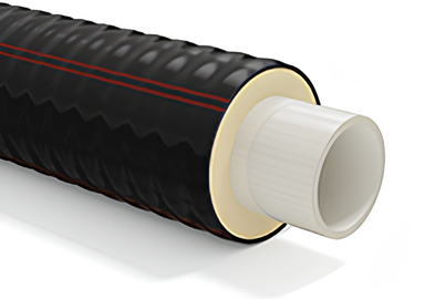 Гибкая труба в ППУ изоляции ТВЭЛ-ПЭКС-115-К 16 бар 63/110