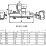 Тройник VALTEC VTm.332 ВР 1 1/4" DN 32 PN 10 латунный никелированный 2
