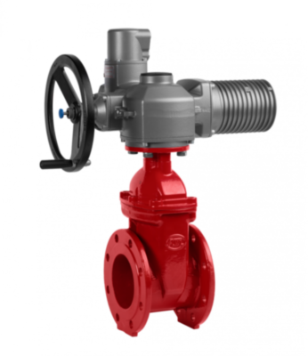 Задвижка ADL ГРАНАР KR15 Ду 50 Ру 16 фланцевая клиновая чугунная с электроприводом AUMA SA 07.6 с обрезиненным клином