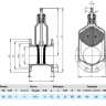 Задвижка HAWLE 4000A DN 80 PN 10/16 фланцевая клиновая чугунная с обрезиненным клином короткая в монолитном корпусе 3