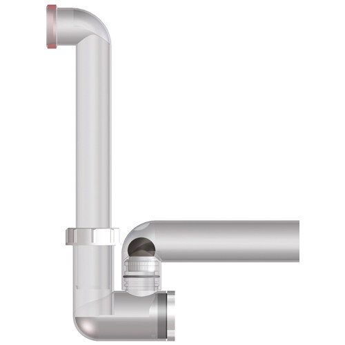 Сифон для кондиционеров прозрачный HL136NT DN40 с прочисткой, с запахозапирающим устройством