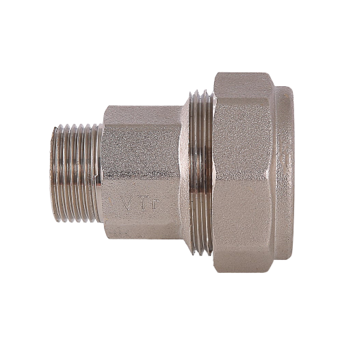 Латунный фитинг VALTEC 1/2" с переходом на наружную резьбу для стальных труб VTr.801.N.0404