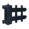 Коллектор распределительный ROMMER RDG-0018-024013 3-х контурный НР 1"x1 1/2" Ду 40 Ру 4 дублёр компакт с гидравлическим разделителем 1