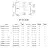 Коллектор распределительный ROMMER RDG-0018-024013 3-х контурный НР 1"x1 1/2" Ду 40 Ру 4 дублёр компакт с гидравлическим разделителем 3