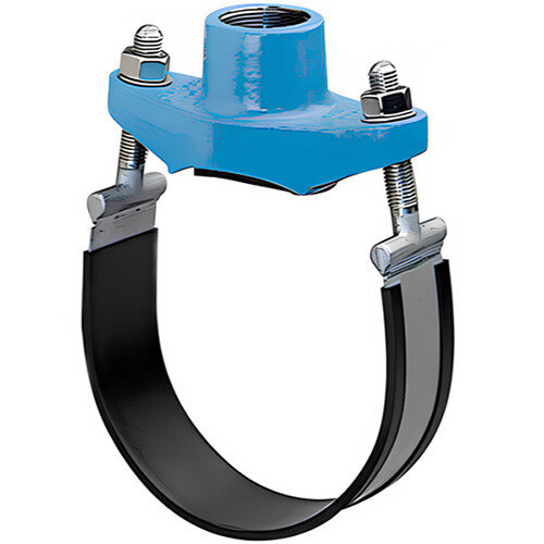 Хомутовый отвод резьбовой DN 250х2" для трубы 240-260 мм