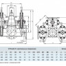 Задвижка HAWLE 4460E2 DN 200/3 PN 10 фланцевая клиновая чугунная с обрезиненным клином типа Комби-III с пожарной подставкой 2