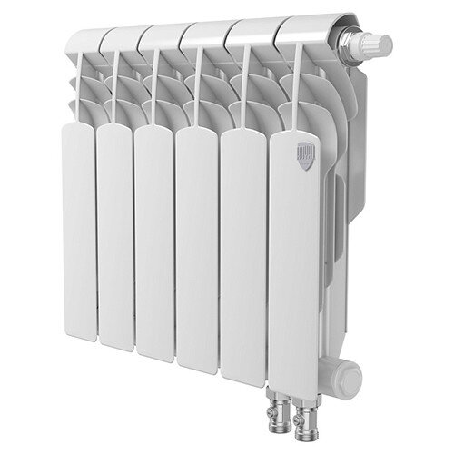Радиатор биметаллический Royal Thermo Vittoria 350 VD (6 секции) Bianco Traffico