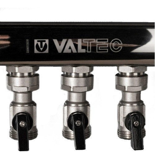 Узел квартирный коллекторный Valtec VT.GP.00005.ZL10 3/4" для систем водяного отопления, подключение слева, 10 выходов, без шкафа 4