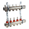 Коллекторная группа Luxor CD 2479 7-ми контурный ВР-НР 1"xW24x19 DN 25 PN 10 с регулирующими клапанами 1
