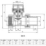 Клапан радиаторный VALFEX VF.032.T ВР-НР 1/2" DN 15 PN 10 термостатический прямой 2