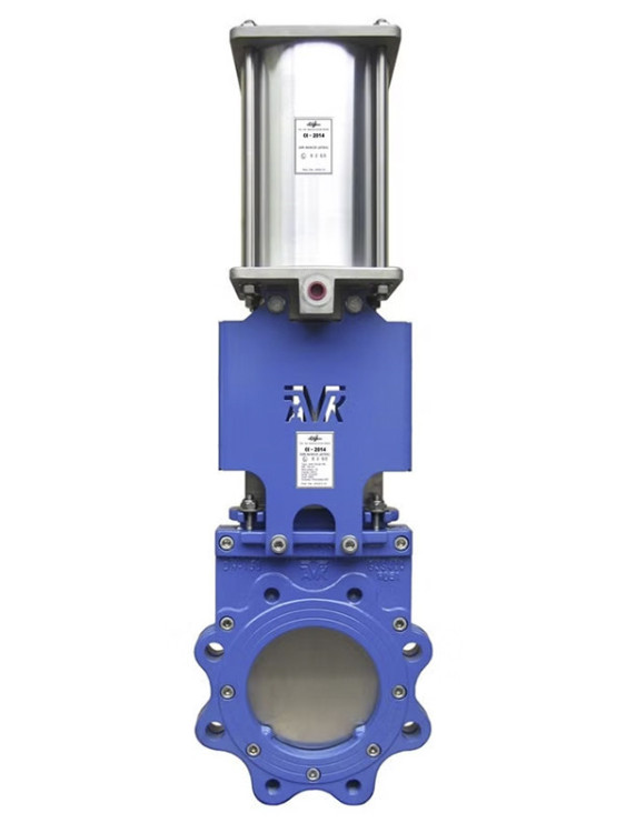 Задвижка AVK 702/40 DN 125 PN 10/16 ножевая шиберная фланцевая