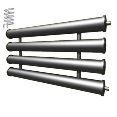 Регистр отопления РАП-4x108x3,0-2000 автономный четырёхрядный с плоскими заглушками