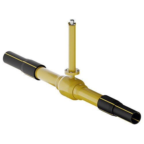 Кран шаровой подземный Маршал 11с67п GAS PRO 3ЦПП.00.10 DN 80 PN 16 полнопроходной под приварку