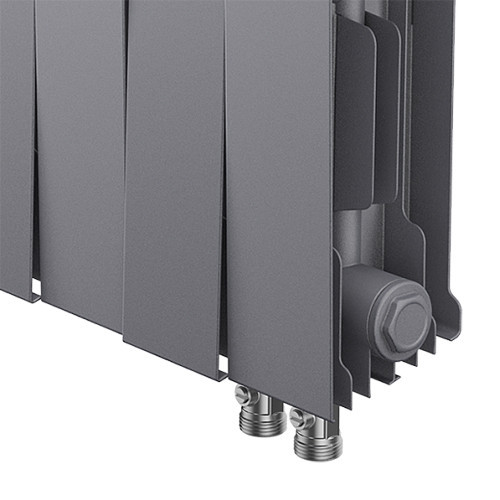 Радиатор биметаллический Royal Thermo PianoForte 200 VD (16 секций) Silver Satin 4