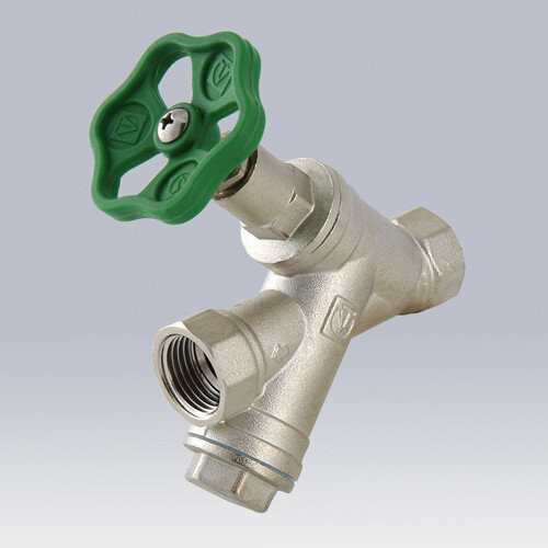 Клапан запорно-регулирующий VALTEC VT.053 3/4" DN 20 PN 16 с косым фильтром прямоточный латунный