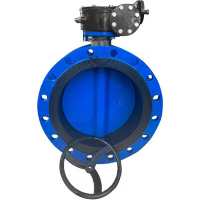 Затвор дисковый чугунный Benarmo 2110RA DN 500 PN 10/16 поворотный фланцевый с редуктором под электропривод