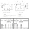 Гидроаккумулятор Wester Premium WAO 80P НР 1" DN 410 PN 10 мембранный горизонтальный c нержавеющим контрфланцем 2