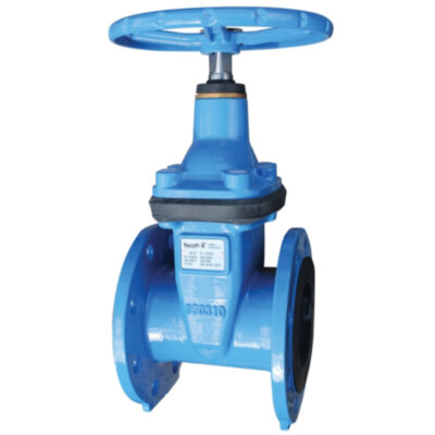 Задвижка Tecofi VOC 4241C-00 DN 80 PN 10/16 фланцевая клиновая чугунная под штурвал с обрезиненным клином