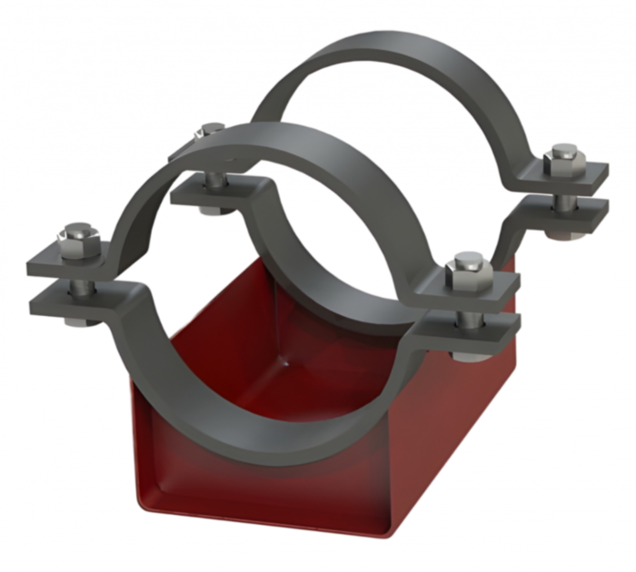 Опора 630-КХ-А13 Ду 630 мм ОСТ 36-146-88 подвижная