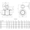 Кран шаровой Vexve 154/GS350 DN 350 PN 25 стальной полнопроходный под приварку для жидкости, ручка-рычаг 2