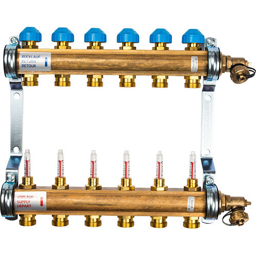 Коллекторная группа Watts HKV/T-6 с расходомерами 1