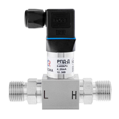 Датчик давления дифференциальный РОСМА РПД-Д Дкорп=30мм 0-600 кПа кл. 0,5 М20х1,5 УТ-00043939