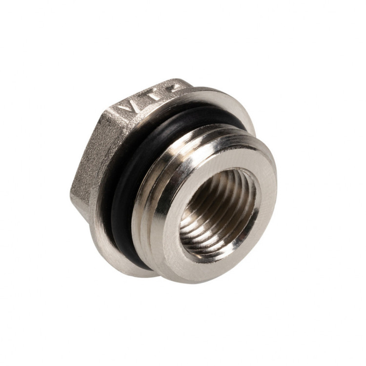 Латунная футорка VALTEC 1/2" х 1/4" коллекторная VTr.585.N.0402 1