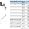 Отвод седловой резьбовой UR-CAST UR-60 2 1/2" х 125-700 мм PN 16 чугунный 2