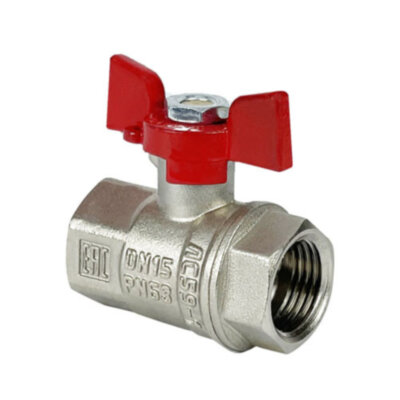 Кран шаровый VALFEX PREMIUM VF.217 ВР 1/2" Ду 15 Ру 63 никелированный латунный