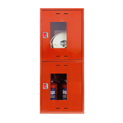 Шкаф пожарный ФАЭКС ШПК 320 НОК универсальный стандарт навесной открытый красный с евроручкой