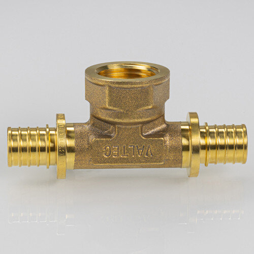 Тройник переходной VALTEC VTm.432.G ВР 1/2" DN 16x15x16 PN 16 латунный