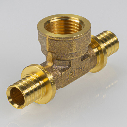 Тройник переходной VALTEC VTm.432.G ВР 1/2" DN 16x15x16 PN 16 латунный