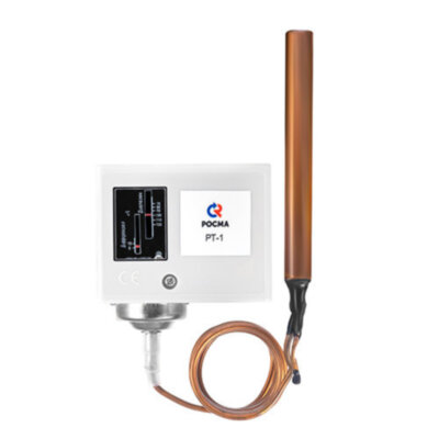 Реле температуры Росма РТ-1-(70...120С)-1,5 диапазон 70...120°С, дифференциал 5...15°С, длина капилляра 1,5 м УТ-00050332