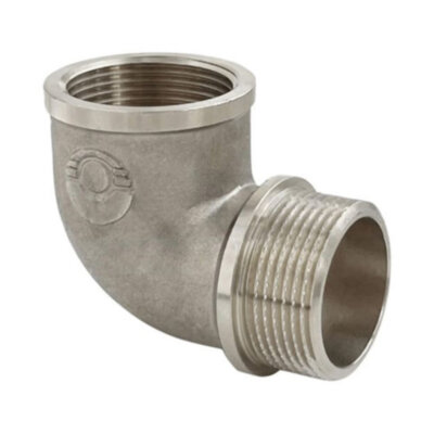 Угольник переходной 90 градусов VALFEX VF.092 ВР-НР 1/2" Ду 15 Ру 40 никелированный латунный