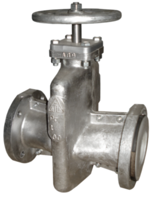 Задвижка 33а17р Ду 200 шланговая