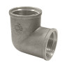 Угольник 90 градусов VALFEX VF.090 ВР 1 1/2" Ду 40 Ру 40 никелированный латунный 1