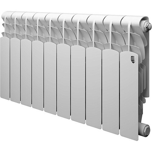 Алюминиевый радиатор Royal Thermo Revolution 350 - 10 секц. Bianco Traffico